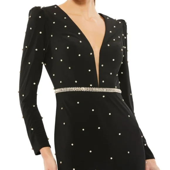 Mac Duggal Ieena Embellished Column Gown